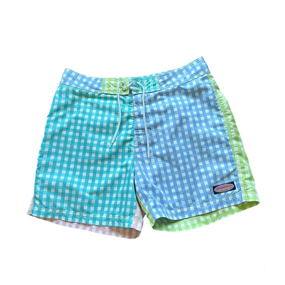 Vineyard Vines Swim Trunks Patchwork 33 - image 1